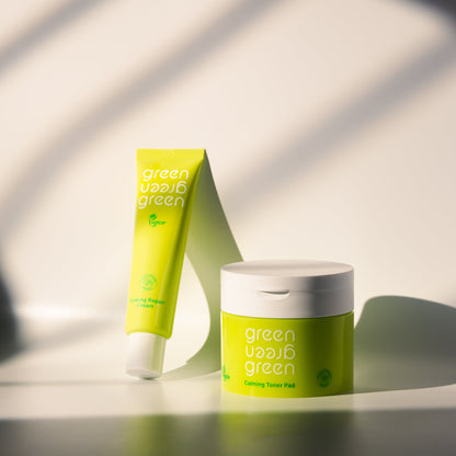 Korean Real Centella Calming Toner Pad & Firming Repair Cream Set